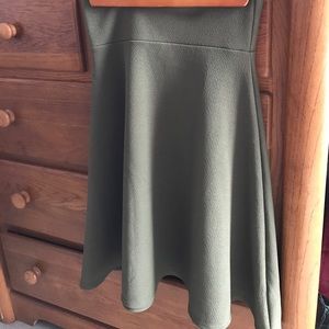 Amy/Olive Green XS Flare Skirt